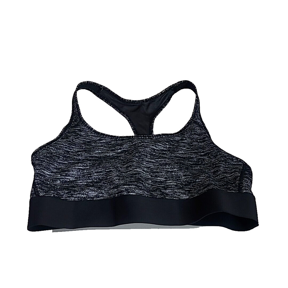 Victoria's Secret The Player Black Athleisure Racerback Sports Bra Size Large